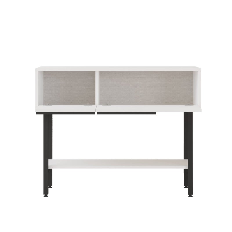Home Canvas طاولة كونسول حافة القمر المنزلية، بيضاء - Image 4